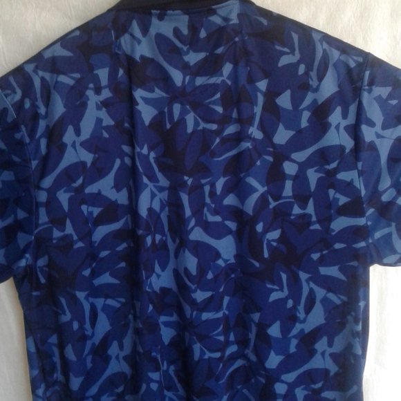 - Mens XXL polo golf shirt BEN HOGAN brand courful hawaiian print abstract camo - Picture 3 of 10